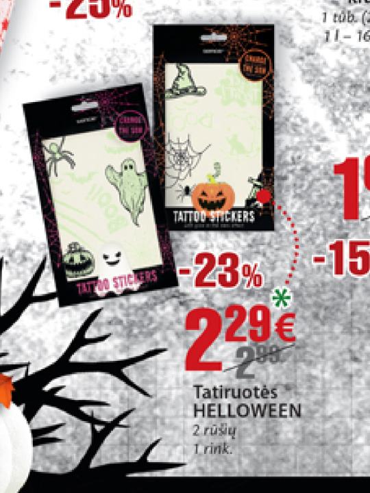 Tatuiruotės HELLOWEEN, 1 rink.
