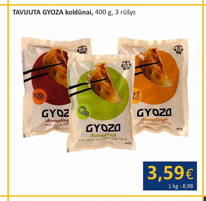 TAVIJUTA GYOZA koldūnai, 400 g