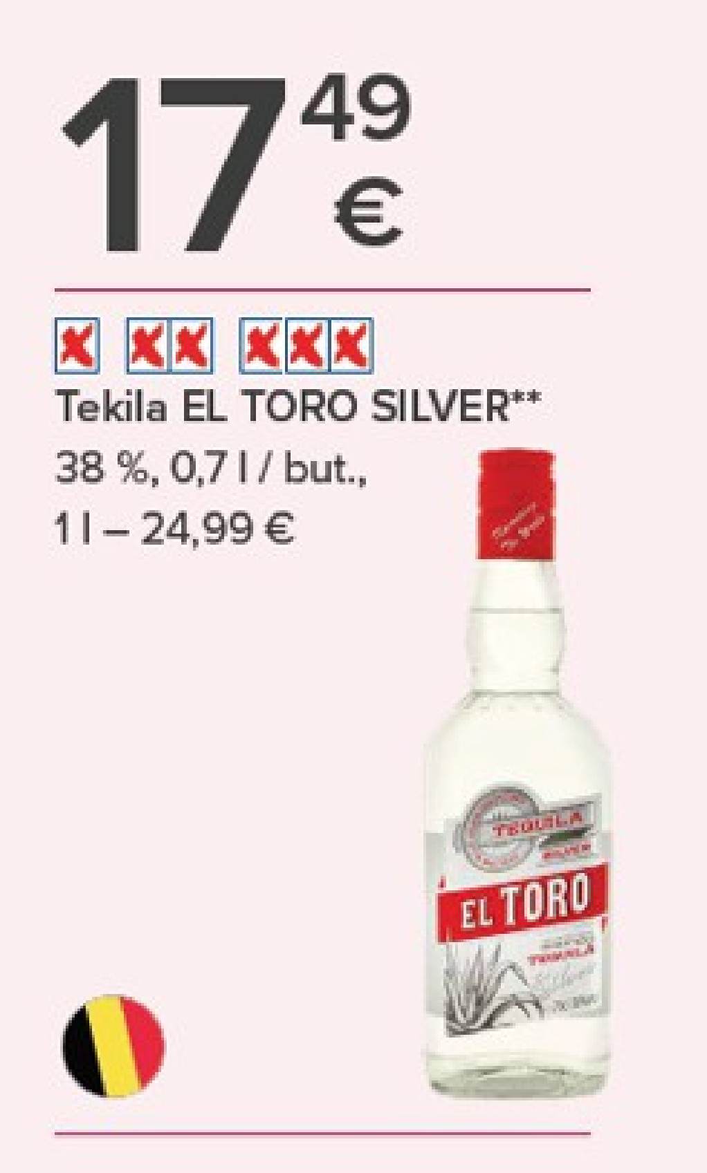 Tekila EL TORO SILVER, 0.7 l