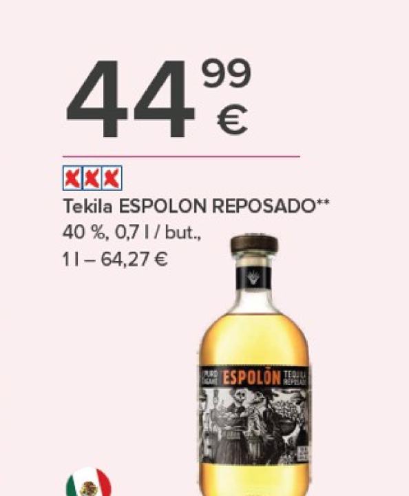 Tekila ESPOLON REPOSADO, 0.7 l