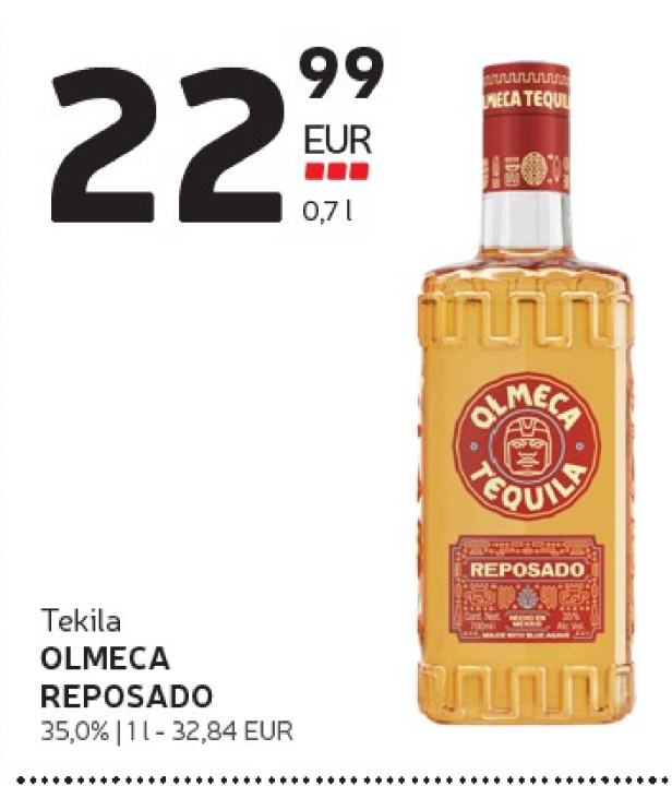 Tekila OLMECA REPOSADO, 1 l
