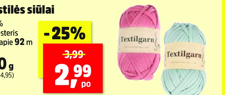 Tekstilės siūlai, 92 m
