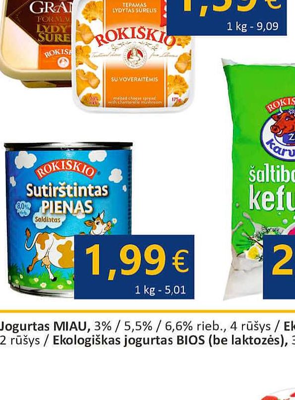 Tepamasis lydytas sūris ROKIŠKIO, 175 g