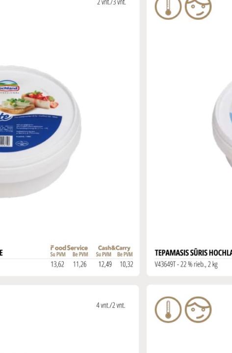TEPAMASIS SŪRIS HOCHLAND CREMETTE, 2 kg