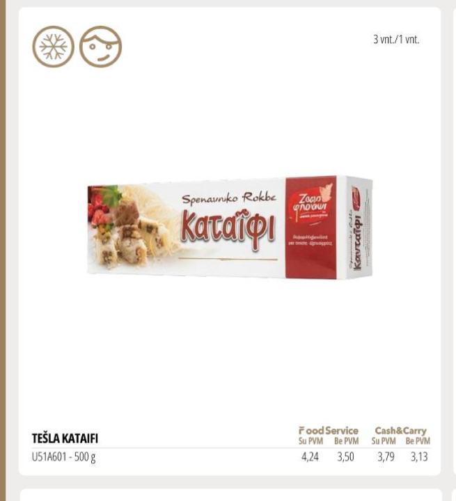 TEŠLA KATAIFI, 500 g