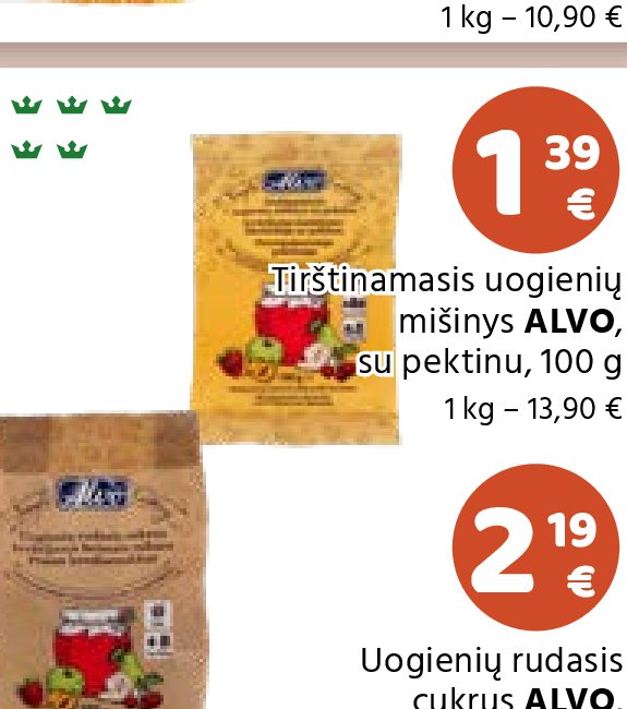 Tirštinamasis uogienių mišinys ALVO, 100 g