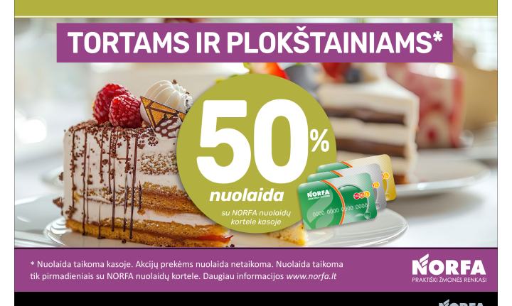 TORTAMS IR PLOKŠTAINIAMS