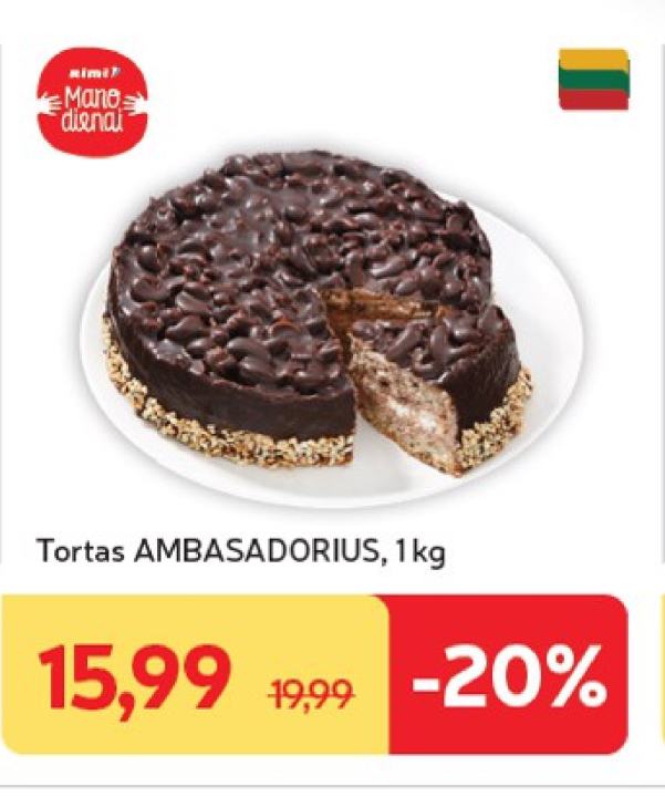 Tortas AMBASADORIUS, 1 kg