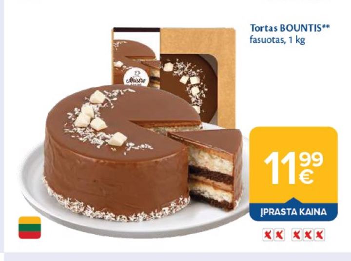 Tortas BOUNTIS, 1 kg