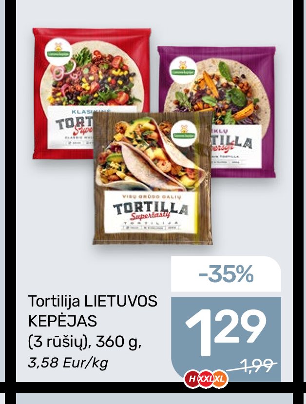 Tortilija LIETUVOS KEPĖJAS, 360 g