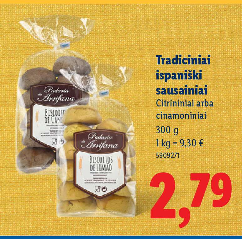 Tradiciniai ispaniski sausainiai, 300 g