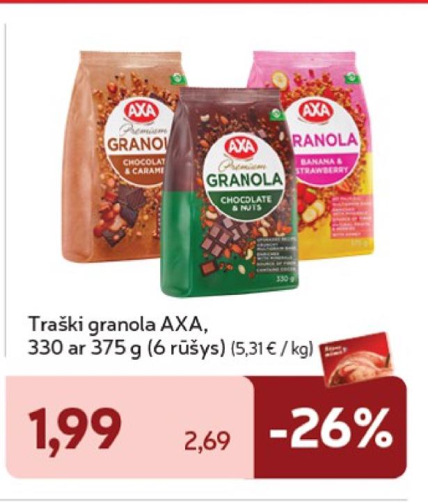 Traški granola AXA, 375 g