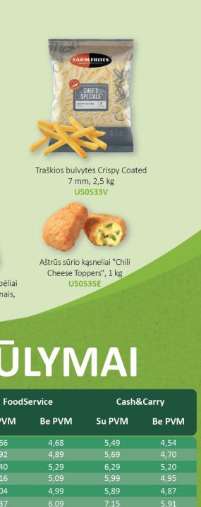 Traškios bulvytės Crispy Coated, 7 mm