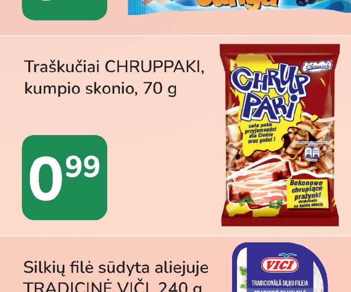 Traškučiai CHRUPPAKI, 70 g