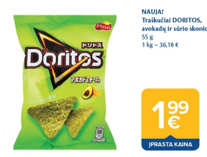 Traškučiai DORITOS, 55 g