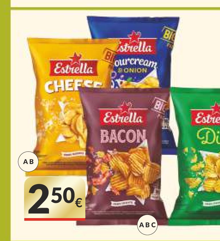 Traškučiai ESTRELLA, 180 g