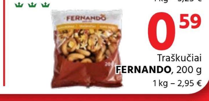 Traškučiai FERNANDO, 200 g