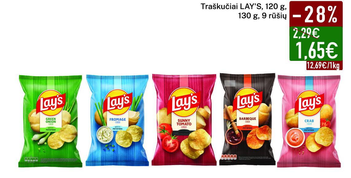 Traškučiai LAY'S, 120 g