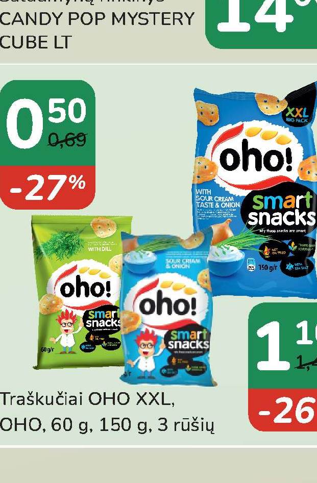 Traškučiai OHO XXL, 60 g