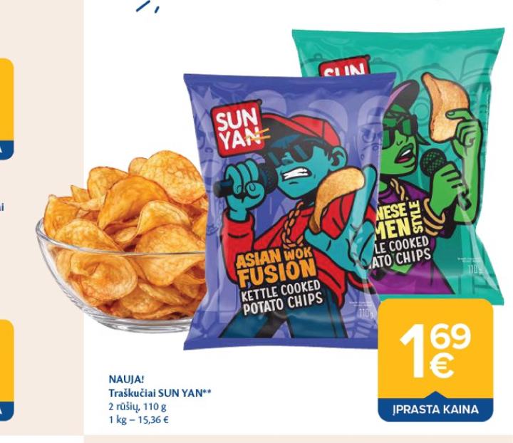 Traškučiai SUN YAN, 110 g