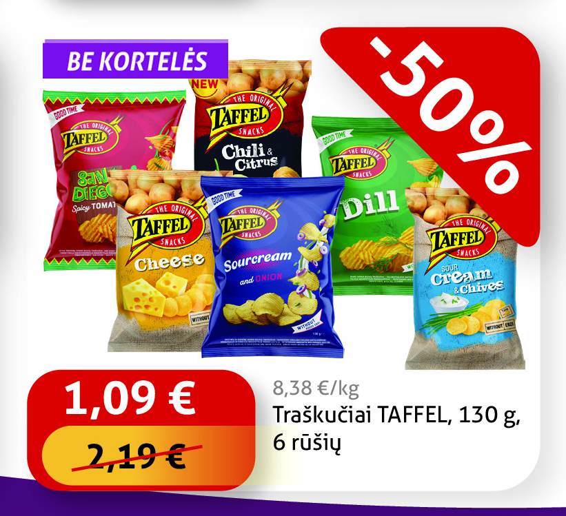 Traškučiai TAFFEL, 130 g