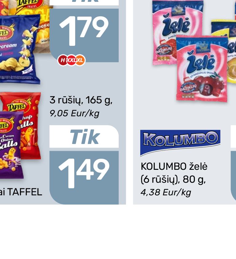 Traškučiai TAFFEL, 250 g