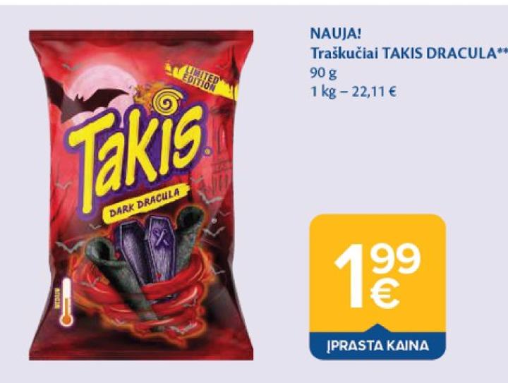Traškučiai TAKIS DRACULA, 90 g