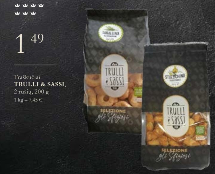 Traškučiai TRULLI & SASSI, 200 g