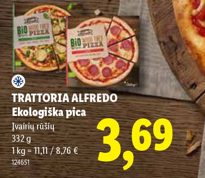 TRATTORIA ALFREDO Ekologiška pica, 332 g
