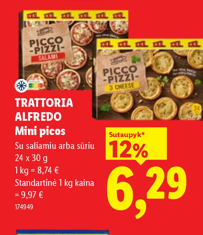 TRATTORIA ALFREDO Mini picos, 24 x 30 g