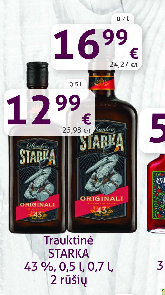 Trauktinė STARKA, 0.5 l