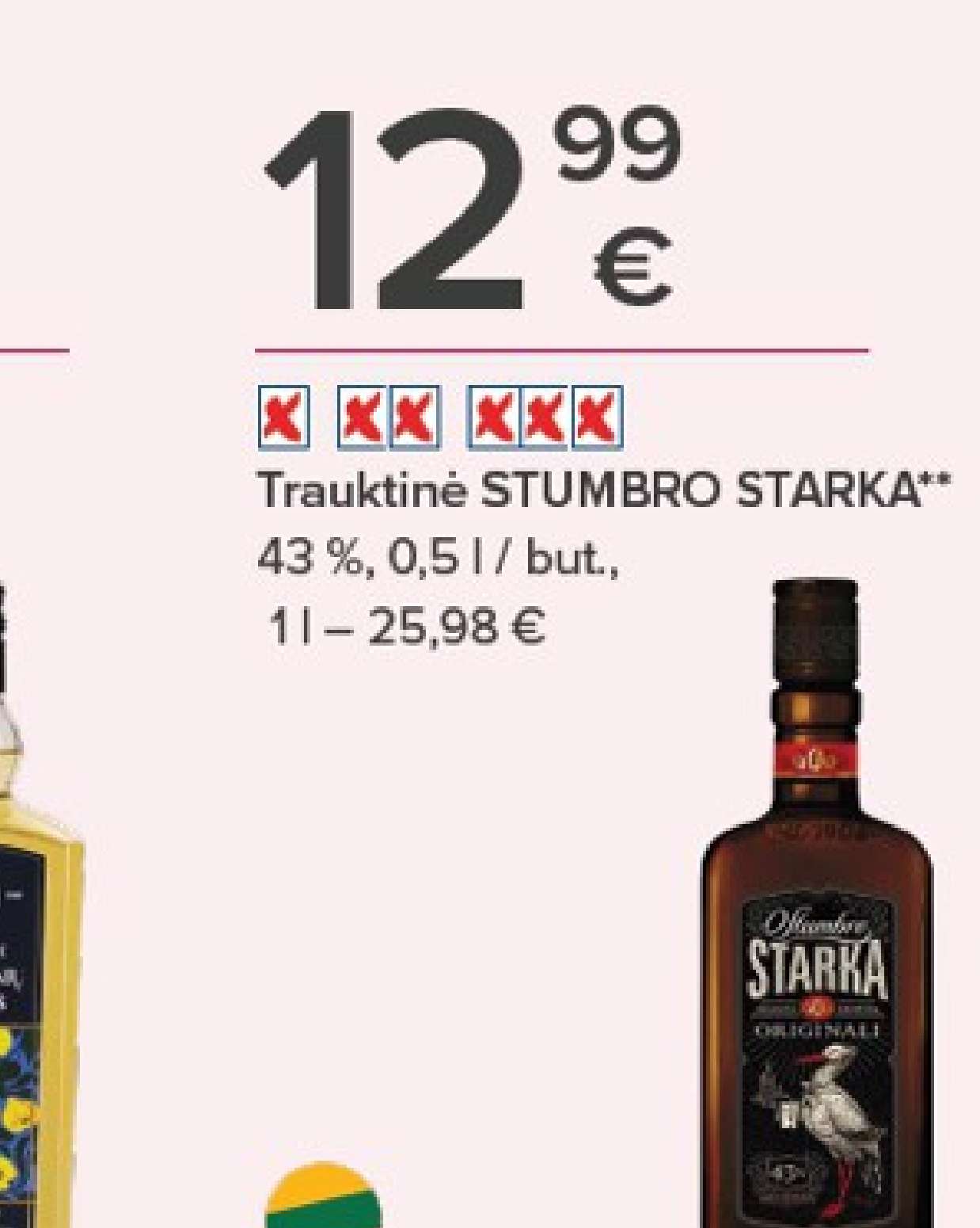 Trauktinė STUMBRO STARKA, 0.5 l
