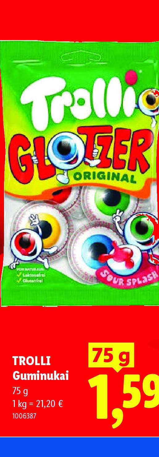 TROLLI Guminukai, 75 g