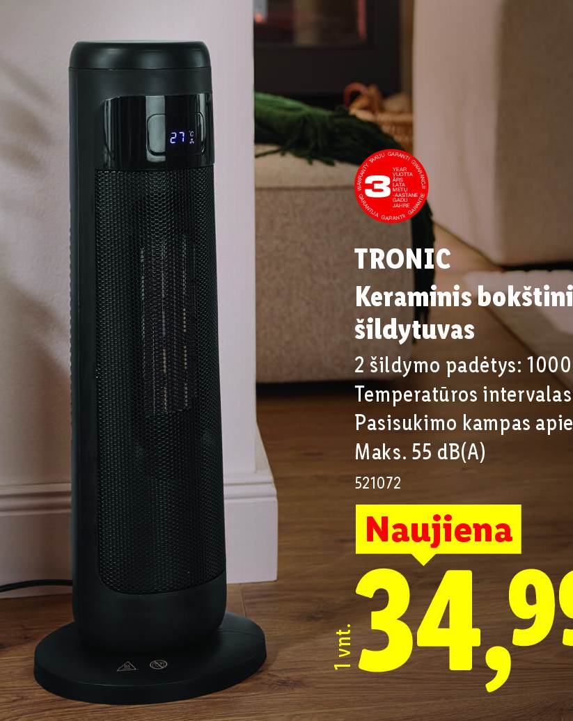 TRONIC Keraminis bokštinis šildytuvas