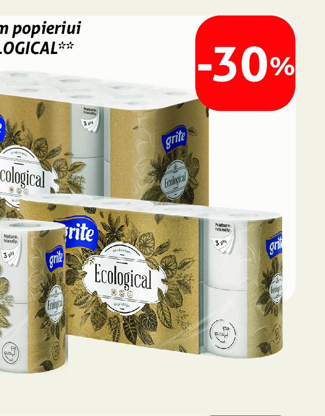 Tualetiniam popieriui GRITE ECOLOGICAL