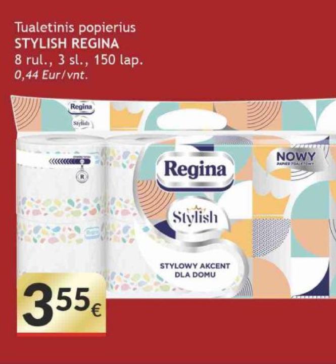 Tualetinis popierius STYLISH REGINA