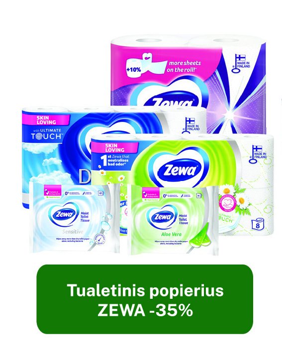 Tualetinis popierius ZEWA
