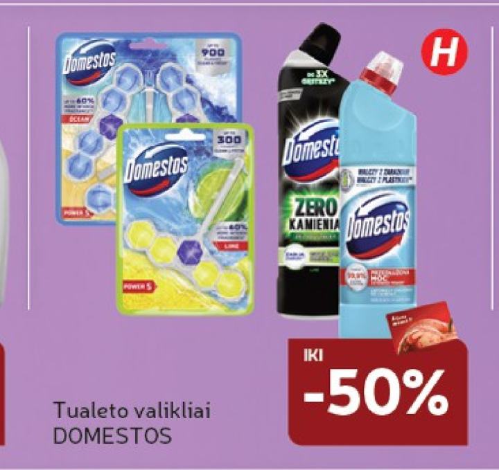 Tualeto valikliai DOMESTOS