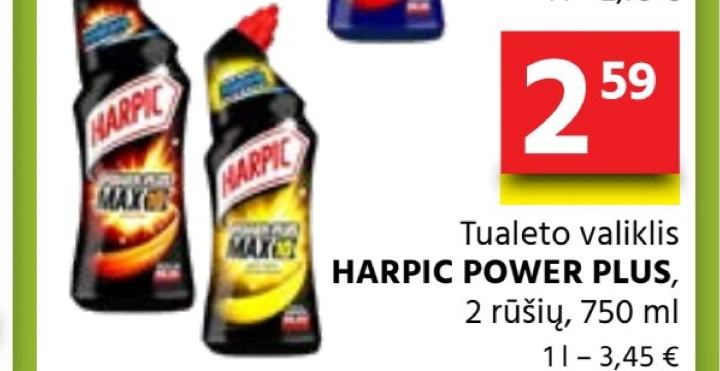 Tualeto valiklis HARPIC POWER PLUS, 750 ml