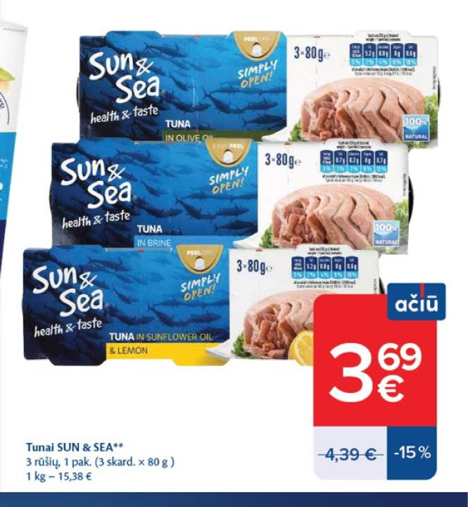 Tunai SUN & SEA, 80 g