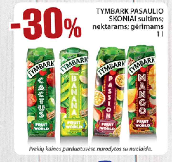 TYMBARK PASAULIO SKONIAI sultims; nektarams; gėrimams, 1 l