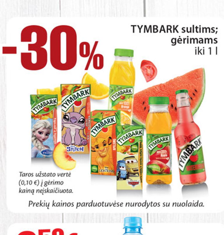 TYMBARK sultims; gėrimams, 1 l