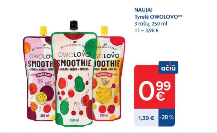 Tyrelė OWOLOVO, 250 ml