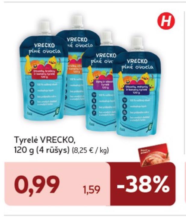 Tyrelė VRECKO, 120 g
