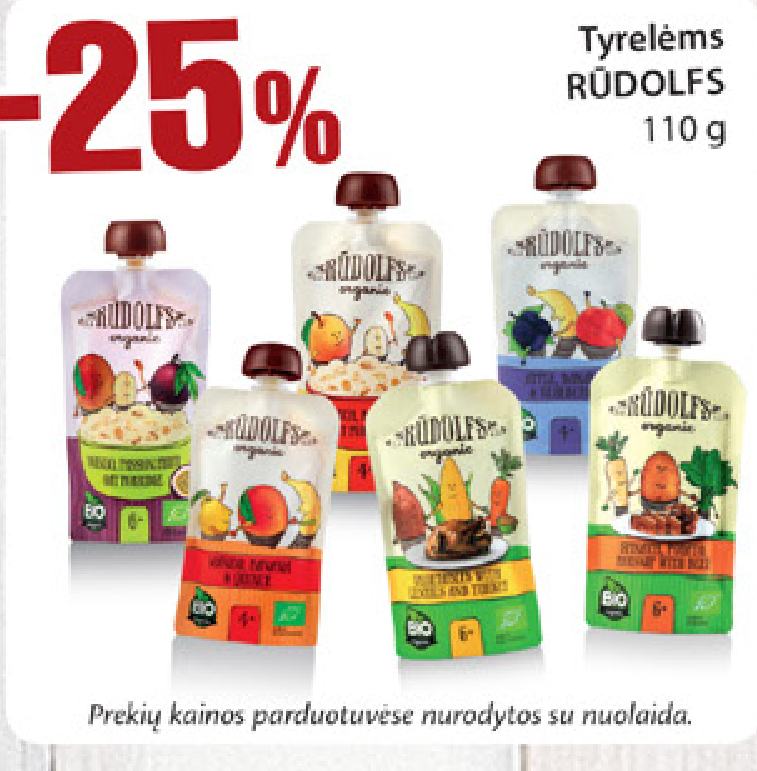 Tyrėlėms RŪDOLFS, 110 g