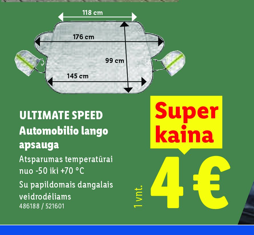 ULTIMATE SPEED Automobilio lango apsauga