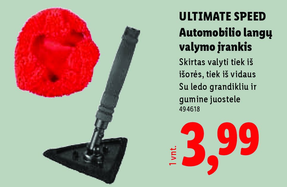ULTIMATE SPEED Automobilio langų valymo įrankis