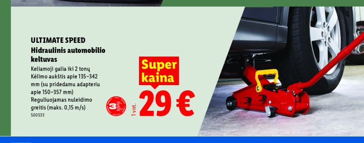 ULTIMATE SPEED Hidraulinis automobilio keltuvas, 1 vnt