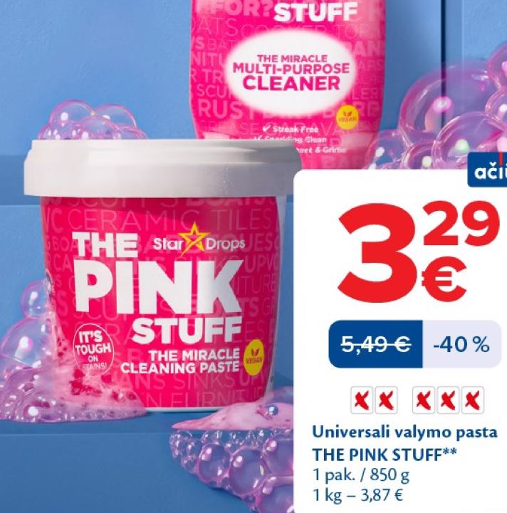 Universali valymo pasta THE PINK STUFF, 1 pak.