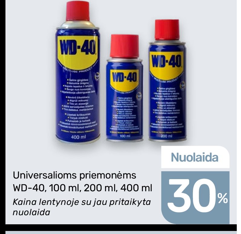 Universalioms priemonėms WD-40, 100 ml